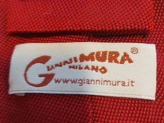 Cravatta Vintage Gianni Mura Milano Rossa
