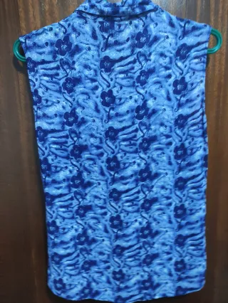 Chaleco elegante INSCENE flores seda M