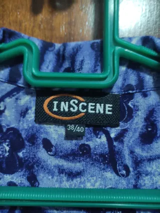 Chaleco elegante INSCENE flores seda M