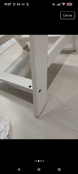 Trona Hauck madera blanca evolutiva