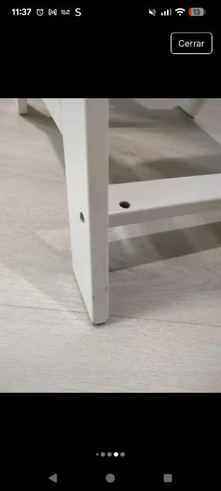 Trona Hauck madera blanca evolutiva