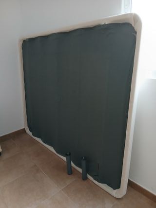 Somier de lamas tapizado, con 5 patas