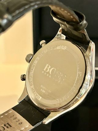 Reloj BOSS Cronógrafo Hombre Negro/Plata