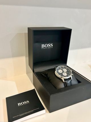 Reloj BOSS Cronógrafo Hombre Negro/Plata