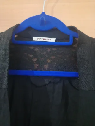 Blazer Punto Roma Negro Talla 54
