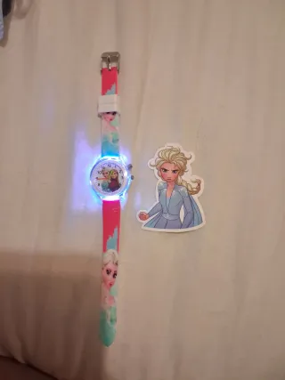 Reloj Frozen con Luces LED