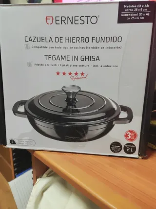 Olla Ernesto Hierro Fundido 25cm Inducción