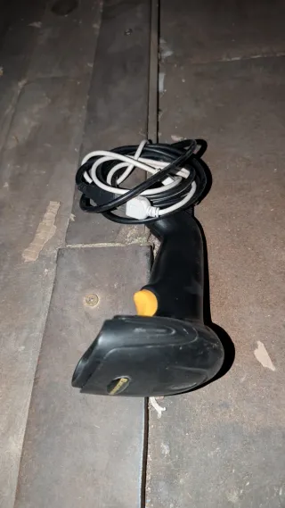 Pistola Escáner USB Negra y Amarilla. Excelvan mar