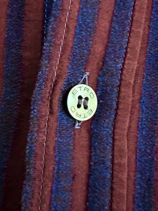 Camisa hombre Etro rayas morado/azul - IT 48