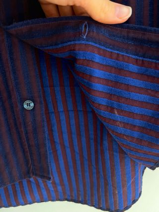 Camisa hombre Etro rayas morado/azul - IT 48