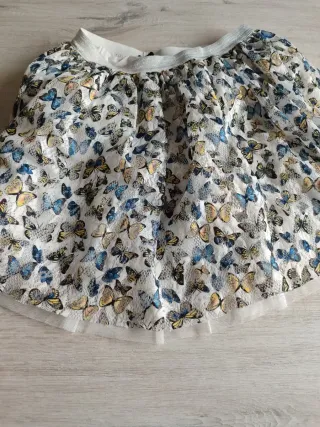 Falda Tex Talla 13/14. Mariposas