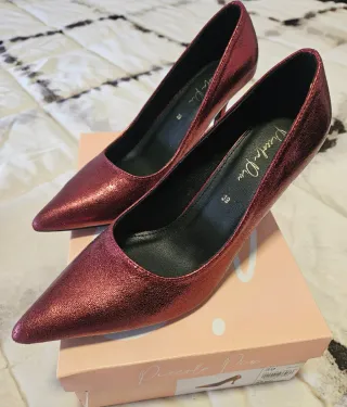 Zapatos de tacón Piccola Piu rojos talla 39