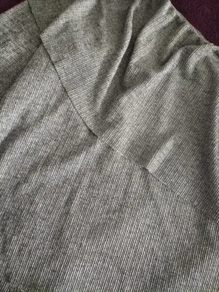 Blusa Zara Gris Manga Larga