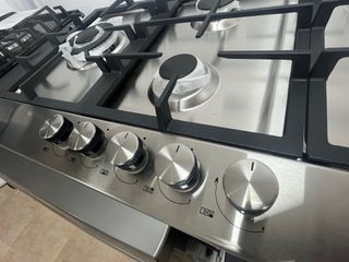 Placa de gas acero inox 5 fuegos