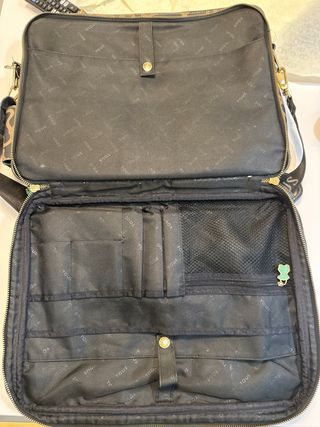 Maletín portátil TOUS Negro y Marrón