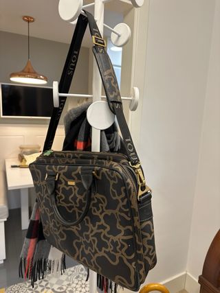 Maletín portátil TOUS Negro y Marrón