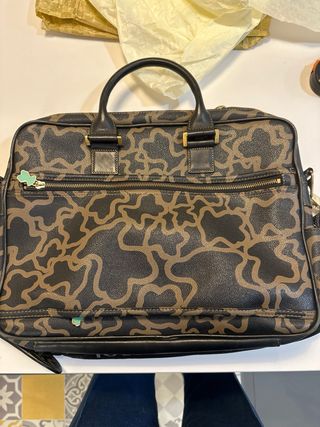 Maletín portátil TOUS Negro y Marrón