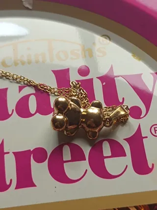 Collar osito dorado o plata