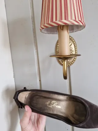 Zapatos de tacón marrones para vestir