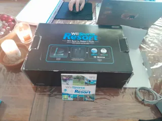 Nintendo Wii Negra en su caja,con juegos