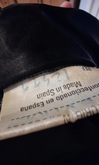 Chaqueta Cuero Vintage Mujer Negra