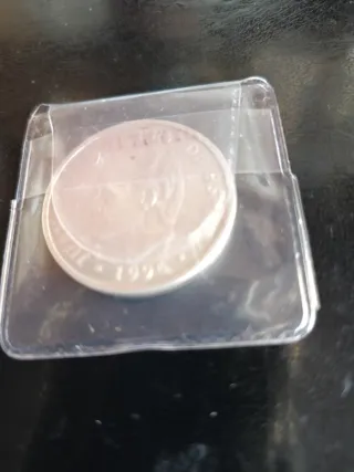 Moneda 2000 Pesetas Plata, Juan Carlos 1994. Nueva