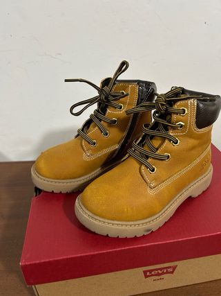 Scarponcino ocra da bambino Asso