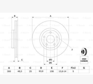juego Discos de Freno Delanteros Bosch