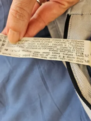 Bermuda Zara Hombre Azul