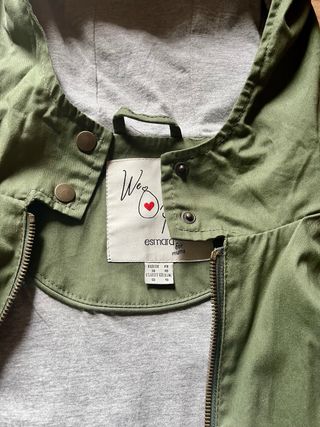 Abrigo de porteo verde