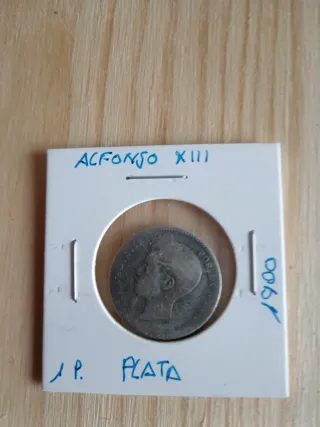 Monedas Alfonso XIII Plata 1900 y 1904
