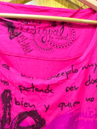 Camiseta Desigual Rosa Talla M