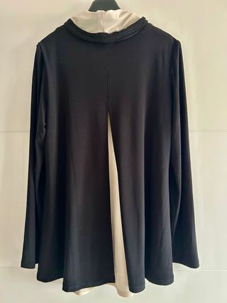 Top J. Ribkoff Negro y Marfil