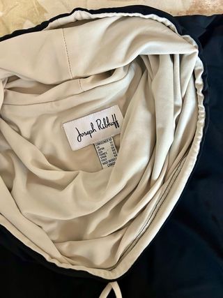 Top J. Ribkoff Negro y Marfil