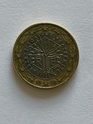 Moneda 1 Euro Francia 1999