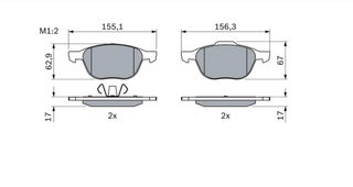 Pastillas Freno Delanteras Bosch
