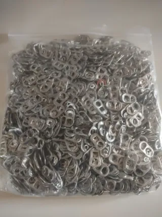 Chapas o anillas de refresco Aluminio (500 gramos)