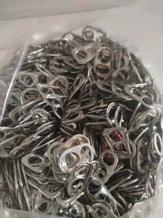 Chapas o anillas de refresco Aluminio (500 gramos)