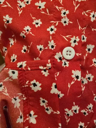 Vestido Shein floral rojo