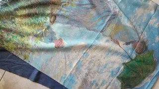 Sciarpa in Cashmere Lana Monet Art