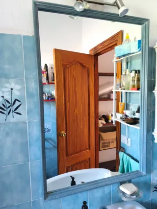 Espejo baño azul 63x93