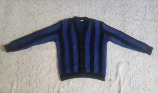 Jersey Zara Rayas Azul y Negro Hombre