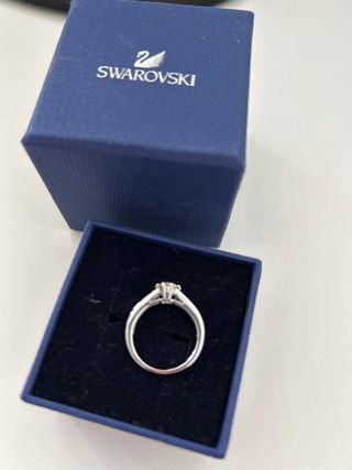 Anillo Swarovski Corazón Plata