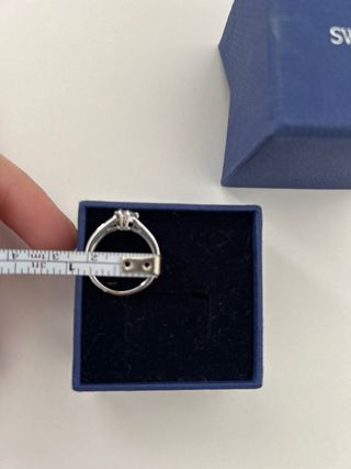 Anillo Swarovski Corazón Plata