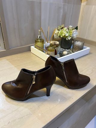 Botines de piel Zara talla 37