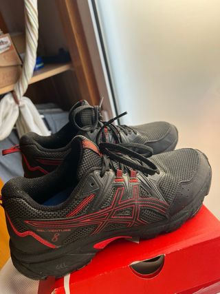 Asics Gel Venture 8 Zapatillas Running Negro/Rojo