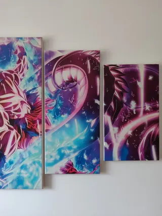 Cuadro 5 piezas Dragon Ball