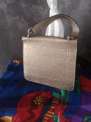 BolsoVintage Louis Vuitton Beige/Dorado