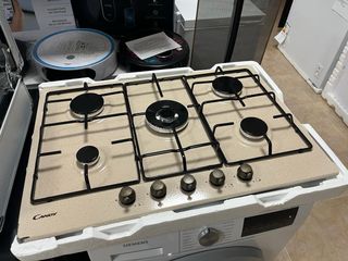 Placa de gas Candy 5F Crema