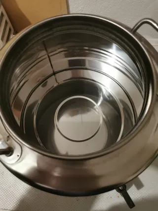 Latta acciaio inox 15L per olio con rubinetto